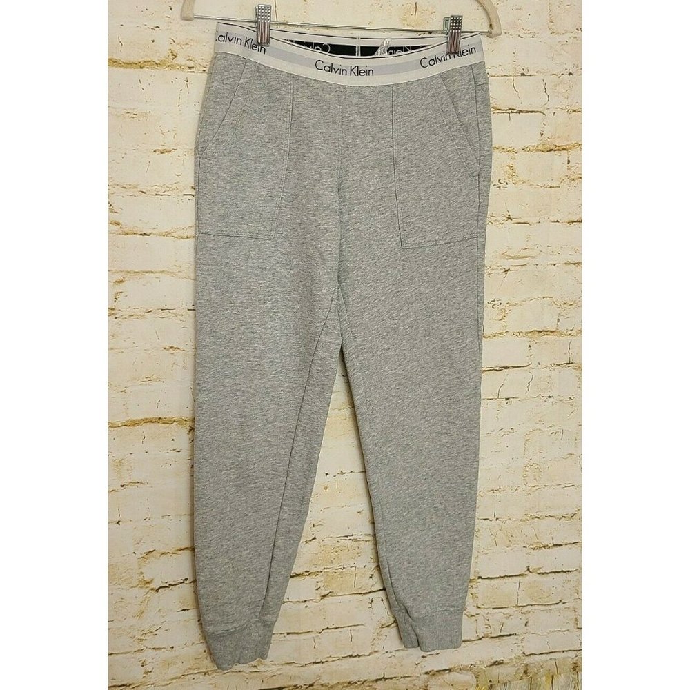 Calvin Klein Women's Gray Jogger Pajama Pants S
